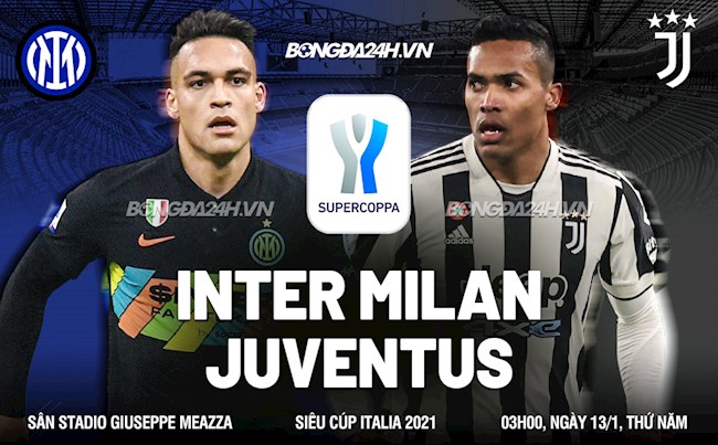 Inter Milan vs Juventus trong Siêu Cúp Ý