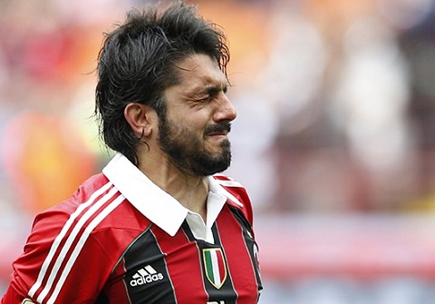 Gattuso ăn mừng chiến thắng